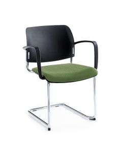 ProfiM Bit 560V Freischwinger, Sitz gepolstert und Rücken aus Kunststoff