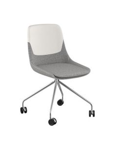 Brunner Crona 6373 Polsterstuhl mit Spinnenfußgestell und Rollen