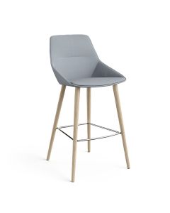Brunner Ray Soft 9643 Barhocker mit Vierfußgestell aus Holz