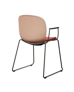 ProfiM Noor 6060S Stuhl mit Kufengestell, Kunststoffschale und Sitz gepolstert