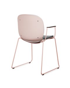 ProfiM Noor 6060SB Stuhl mit Kufengestell, Kunststoffschale, Sitz und Rücken gepolstert
