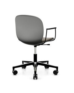 ProfiM Noor 6070SB Stuhl mit 5-Arm-Fußkreuz, Kunststoffschale, Sitz und Rücken gepolstert