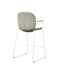ProfiM Noor 6085SB Stuhl mit Sitz und Rücken gepolstert, Vierfußgestell und Schale aus Holz