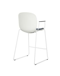 ProfiM Noor Up 6090S Barhocker mit Kufengestell, Kunststoffschale und Sitz gepolstert