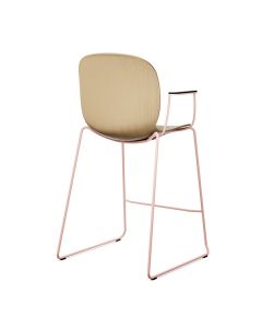 ProfiM Noor Up 6095 Barhocker mit Kufengestell und Holzschale