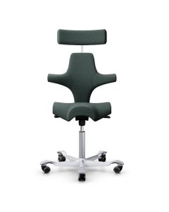 HAG Capisco 8107 Bürostuhl mit Sattelsitz, Rückenlehne und Kopfstütze