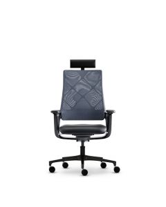 Klöber Connex2 cnx89 Büro-Drehstuhl mit Nackenstütze und Netzrücken