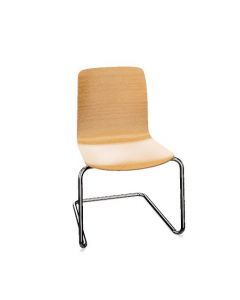 Dauphin Fiore FI 7526 Freischwinger mit Holzschale stapelbar